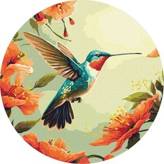 Картина по номерам Красочная колибри ©art_selena_ua (KHO-R1045) Идейка (Без коробки)