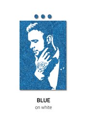 Замовлення портрет фото flip-flop з блискітками, полотно 70x90 см синій на білому фото інтернет-магазину Raskraski.com.ua