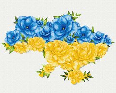 Малювання по номерам Квітуча Україна (BS53081) (Без коробки)