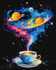 Картина по номерам Космический вихрь с красками металлик ©art_selena_ua (KHO5122) Идейка (Без коробки)