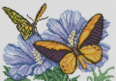 Картина зі страз Метелики з анемонами (21 х 30 см) Dream Art (DA-31831) фото інтернет-магазину Raskraski.com.ua