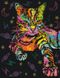 Рисунок по цифрам Неоновая кошка (BGZS1186) — фото комплектации набора