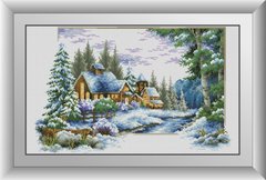 Алмазна мозаїка Зимова стежка Dream Art (DA-31055) фото інтернет-магазину Raskraski.com.ua