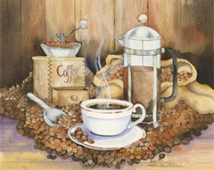 Набор алмазной мозаики Кофейное утро (У) Диамантовые ручки (GU_178962, На подрамнике) фото интернет-магазина Raskraski.com.ua
