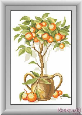 Алмазная мозаика Апельсиновое дерево (полная зашивка, квадратные камни) Dream Art (DA-30274, Без подрамника) фото интернет-магазина Raskraski.com.ua