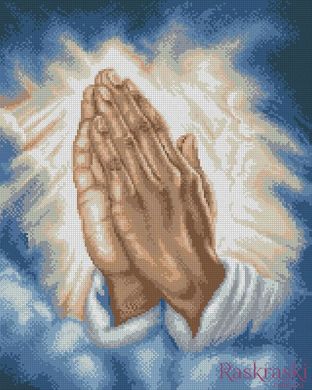 Картина алмазна вишивка Молитва ТМ Алмазная мозаика (DMF-397) фото інтернет-магазину Raskraski.com.ua