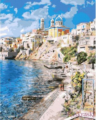 Картина за номерами Красива Греція (BK-GX37903) (Без коробки)