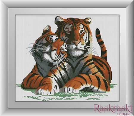 Набір алмазна вишивка Справжня любов (тигри) (повна зашивання, квадратні камені) Dream Art (DA-30012) фото інтернет-магазину Raskraski.com.ua