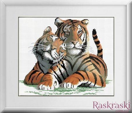 Набір алмазна вишивка Справжня любов (тигри) (повна зашивання, квадратні камені) Dream Art (DA-30012) фото інтернет-магазину Raskraski.com.ua