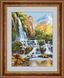 Алмазна мозаїка Пейзаж з водоспадом (повна зашивання, квадратні камені) Dream Art (DA-30115) — фото комплектації набору