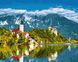 Картина по номерам Городок на озере. Словения (BRM21801) — фото комплектации набора
