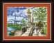 Алмазна мозаїка Набережна парижа (повна зашивання, квадратні камені) Dream Art (DA-30218) — фото комплектації набору