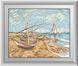Картина алмазна вишивка Рибальські човни на березі сент-марі (квадратні камені, повна зашивання) Dream Art (DA-30515) — фото комплектації набору