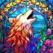 Алмазная живопись Яркий волк ТМ Алмазная мозаика (DM-434, Без подрамника) — фото комплектации набора