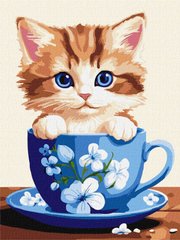 Картина по номерам Озорной котенок ©art_selena_ua (KHO6544) Идейка (Без коробки)