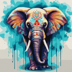 Малювання по номерам Чудовий слон ©art_selena_ua (KHO6558) Ідейка (Без коробки)