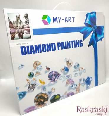 Картина алмазами Девушка и самолет Мечта My Art (MRT-TN1206, На подрамнике)