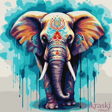Рисование по номерам Прекрасный слон ©art_selena_ua (KHO6558) Идейка (Без коробки)