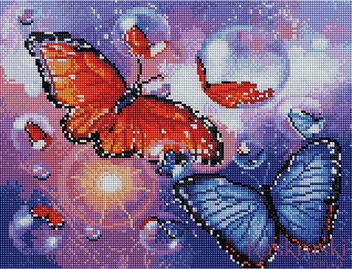 Алмазная вышивка Сказочные бабочки ColorArt (CLR-PST448, На подрамнике) фото интернет-магазина Raskraski.com.ua