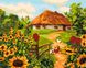 Картина по цифрам Сельский дворик (KH2280) Идейка — фото комплектации набора