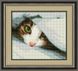 Алмазная вышивка Спрятался(котенок) (полная зашивка, квадратные камни) Dream Art (DA-30021, Без подрамника) — фото комплектации набора
