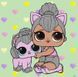 Картина за номерами L.O.L. Surprise! TroopSurprise Kitty Queen With Kitty (KH6290) Ідейка 40 х 40 см