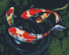 Картина мозаика Игривые рыбки ©nata_li_karlova Идейка (AMO7518, На подрамнике) фото интернет-магазина Raskraski.com.ua