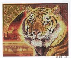 Картина мозаика Индийский тигр Алмазная мозаика (OSF063, Без подрамника) фото интернет-магазина Raskraski.com.ua