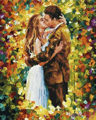 Алмазная картина Осенний поцелуй (GZS1025) Rainbow Art (Без коробки) фото интернет-магазина Raskraski.com.ua