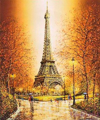Картина алмазная вышивка Осень в Париже ТМ Алмазная мозаика (DMF-257, На подрамнике) фото интернет-магазина Raskraski.com.ua