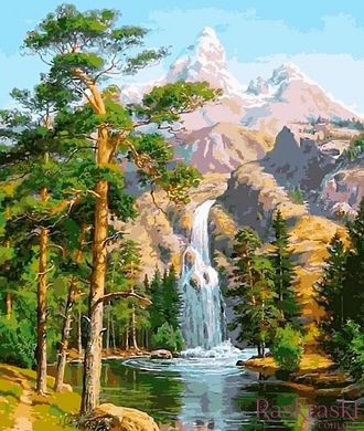 Алмазная мозаика Величественные горы и водопад My Art (MRT-TN957, На подрамнике) фото интернет-магазина Raskraski.com.ua