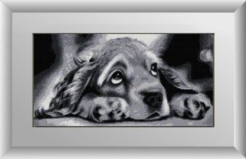Набор алмазной мозаики Заскучал (полная зашивка, квадратные камни) Dream Art (DA-30228, Без подрамника) 32 х 62 см фото интернет-магазина Raskraski.com.ua