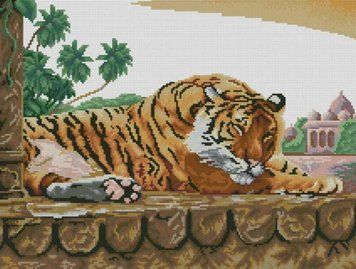 Алмазна картина Сон (бенгальський тигр) (40 х 53 см) Dream Art (DA-31837) 40 х 53 см фото інтернет-магазину Raskraski.com.ua