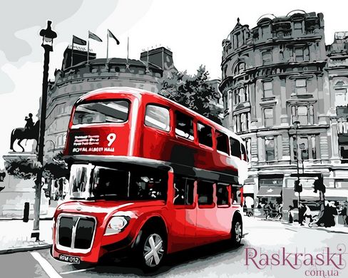 Картина за номерами Лондонський автобус (AS0041) ArtStory фото інтернет-магазину Raskraski.com.ua
