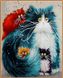 Картина по номерам Мама кошка (в раме) (NB874R) Babylon — фото комплектации набора
