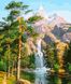 Алмазная мозаика Величественные горы и водопад My Art (MRT-TN957, На подрамнике) — фото комплектации набора