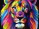 Картина по номерам Радужный лев (VK001) Babylon — фото комплектации набора