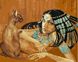 Картина за номерами Єгиптянка з кішкою (VP424) Babylon — фото комплектації набору
