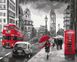 Раскраски по номерам Дождливый Лондон (BSM-B34828) — фото комплектации набора
