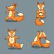Картини за номерами Квартет yoga-fox (KNP011) Идейка — фото комплектації набору
