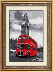 Набор алмазная вышивка Лондонский автобус (полная зашивка, квадратные камни) Dream Art (DA-30024, Без подрамника) фото интернет-магазина Raskraski.com.ua