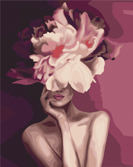 Картина по номерам Пурпурный цветок (BS39230) (Без коробки)