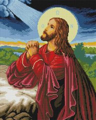 Картина зі страз Ісус на оливковій горі Алмазна мозаіка (OSF015) фото інтернет-магазину Raskraski.com.ua