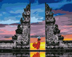 Картина по номерам Путешественница на Бали (BS37987) (Без коробки)