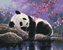 Раскраска по номерам Сладкий сон панды (BS25108) (Без коробки)
