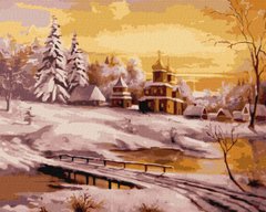Картина за номерами Зимовий світанок ©Олександр Закусілов (KH6313) Ідейка фото інтернет-магазину Raskraski.com.ua