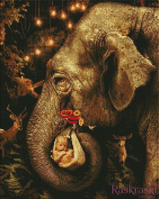 Набор алмазная мозаика Волшебный слон ArtStory (ASM33, На подрамнике) фото интернет-магазина Raskraski.com.ua