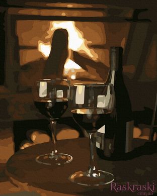 Картина за номерами Вино для закоханих (BK-GX41248) НикиТошка (Без коробки)