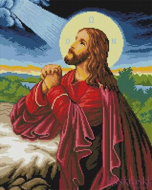 Картина зі страз Ісус на оливковій горі Алмазна мозаіка (OSF015) фото інтернет-магазину Raskraski.com.ua