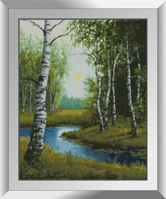 Картина мозаїка Березовий гай Dream Art (DA-31066) 49 x 62 см фото інтернет-магазину Raskraski.com.ua